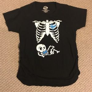 Baby Boy Skeleton Maternity Top